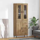 vidaXL Magasfiú 2 pcs Artisan tölgy 69,5 x 34 x 180 cm Faanyag