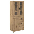 vidaXL Magasfiú 2 pcs Artisan tölgy 69,5 x 34 x 180 cm Faanyag