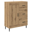 vidaXL Magasfiú 2 pcs Artisan tölgy 69,5 x 34 x 180 cm Faanyag