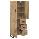 vidaXL Magasfiú 2 pcs Artisan tölgy 69,5 x 34 x 180 cm