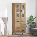 vidaXL Magasfiú 2 pcs Artisan tölgy 69,5 x 34 x 180 cm Faanyag