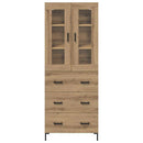 vidaXL Magasfiú 2 pcs Artisan tölgy 69,5 x 34 x 180 cm Faanyag