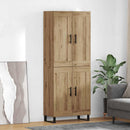 vidaXL Magasfiú 2 pcs Artisan tölgy 69,5 x 34 x 180 cm Faanyag