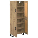 vidaXL Magasfiú 2 pcs Artisan tölgy 69,5 x 34 x 180 cm Faanyag