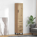 vidaXL Magasfiú fiókkal Artisan tölgy 34,5 x 34 x 180 cm Faanyag