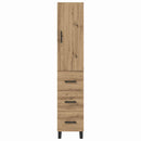 vidaXL Magasfiú fiókkal Artisan tölgy 34,5 x 34 x 180 cm Faanyag