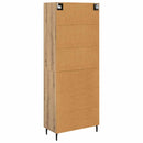 vidaXL Magasfiú 2 pcs Artisan tölgy 69,5 x 34 x 180 cm Faanyag