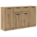 vidaXL Széf 3 db Artisan tölgy 120 x 30 x 70 cm Szerelt Fa