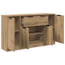 vidaXL Széf 3 db Artisan tölgy 120 x 30 x 70 cm Szerelt Fa