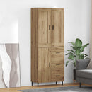vidaXL Magasfiú 2 pcs Artisan tölgy 69,5 x 34 x 180 cm Faanyag