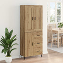 vidaXL Magasfiú 2 pcs Artisan tölgy 69,5 x 34 x 180 cm Faanyag
