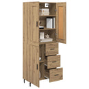 vidaXL Magasfiú 2 pcs Artisan tölgy 69,5 x 34 x 180 cm Faanyag