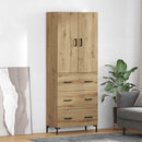 vidaXL Magasfiú fiókkal Artisan tölgy 69,5 x 34 x 180 cm Faanyag