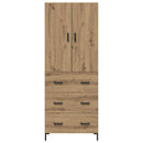 vidaXL Magasfiú fiókkal Artisan tölgy 69,5 x 34 x 180 cm Faanyag