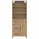 vidaXL Magasfiú fiókkal Artisan tölgy 69,5 x 34 x 180 cm Faanyag