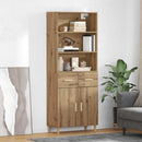 vidaXL Magasfiú fiókkal Artisan tölgy 69,5 x 34 x 180 cm Faanyag