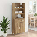 vidaXL Magasfiú fiókkal Artisan tölgy 69,5 x 34 x 180 cm Faanyag