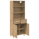 vidaXL Magasfiú fiókkal Artisan tölgy 69,5 x 34 x 180 cm Faanyag