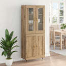 vidaXL Magasfiú 2 db Artisan tölgy 69,5 x 34 x 180 cm Szerelt Fa