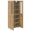 vidaXL Magasfiú 2 db Artisan tölgy 69,5 x 34 x 180 cm Szerelt Fa