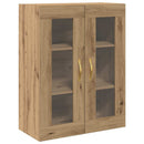 vidaXL Magasfiú 2 db Artisan tölgy 69,5 x 34 x 180 cm Szerelt Fa