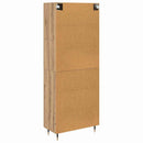 vidaXL Magasfiú 2 db Artisan tölgy 69,5 x 34 x 180 cm Szerelt Fa