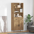 vidaXL Magasfiú 2 pcs Artisan tölgy 69,5 x 34 x 180 cm Faanyag