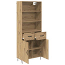 vidaXL Magasfiú 2 pcs Artisan tölgy 69,5 x 34 x 180 cm Faanyag