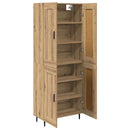 vidaXL Magasfiú 2 pcs Artisan tölgy 69,5 x 34 x 180 cm Faanyag