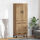 vidaXL Magasfiú fiókkal Artisan tölgy 69,5 x 34 x 180 cm Faanyag