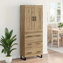 vidaXL Magasfiú fiókkal Artisan tölgy 69,5 x 34 x 180 cm Faanyag