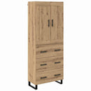 vidaXL Magasfiú fiókkal Artisan tölgy 69,5 x 34 x 180 cm Faanyag
