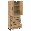 vidaXL Magasfiú fiókkal Artisan tölgy 69,5 x 34 x 180 cm Faanyag