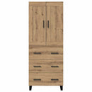 vidaXL Magasfiú fiókkal Artisan tölgy 69,5 x 34 x 180 cm Faanyag