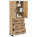 vidaXL Magasfiú fiókkal Artisan tölgy 69,5 x 34 x 180 cm Faanyag