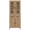 vidaXL Magasfiú 2 pcs Artisan tölgy 69,5 x 34 x 180 cm Faanyag