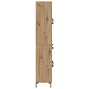 vidaXL Magasfiú 2 pcs Artisan tölgy 69,5 x 34 x 180 cm Faanyag