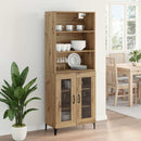 vidaXL Magasfiú Artisan tölgy 69,5 x 34 x 180 cm Faanyag