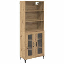 vidaXL Magasfiú Artisan tölgy 69,5 x 34 x 180 cm Faanyag