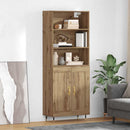 vidaXL Magasfiú Artisan tölgy 69,5 x 34 x 180 cm Szerelt Fa
