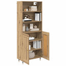 vidaXL Magasfiú Artisan tölgy 69,5 x 34 x 180 cm Szerelt Fa