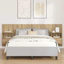 vidaXL Fejtámla Szekrénnyel fiókkal 3 pcs Artisan tölgy Faanyag