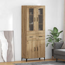 vidaXL Magasfiú fiókkal Artisan tölgy 69,5 x 34 x 180 cm Faanyag