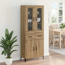 vidaXL Magasfiú fiókkal Artisan tölgy 69,5 x 34 x 180 cm Faanyag