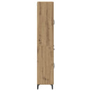 vidaXL Magasfiú fiókkal Artisan tölgy 69,5 x 34 x 180 cm Faanyag