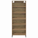 vidaXL Magasfiú Artisan tölgy 69,5 x 34 x 180 cm Faanyag