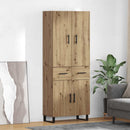vidaXL Magasfiú 2 pcs Artisan tölgy 69,5 x 34 x 180 cm