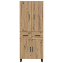 vidaXL Magasfiú 2 pcs Artisan tölgy 69,5 x 34 x 180 cm