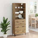 vidaXL Magasfiú fiókkal Artisan tölgy 69,5 x 34 x 180 cm Faanyag