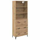 vidaXL Magasfiú fiókkal Artisan tölgy 69,5 x 34 x 180 cm Faanyag